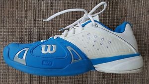 Wilson Rush Pro HC Tennis Shoes Size US 9 Men's    Pool/White/Silver.