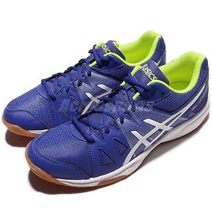 Asics Gel-Upcourt Blue Yellow Men Indoor Badminton Volleyball Shoes B400N-4501