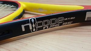 WILSON nCODE nPS 95 18X20 TENNIS RACQUET 4 3/8  USED