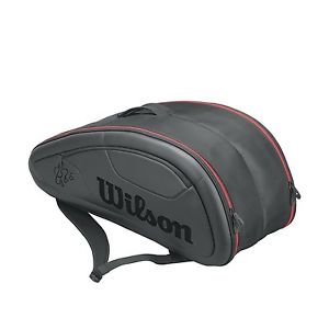 Wilson Federer DNA Collection Federer DNA 12 Racket Pack Back Pack, Black