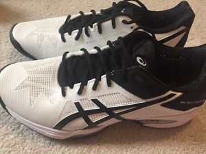 Asics Men's Gel Solution Speed 3 Tennis Shoe White Black Multiple Sizes!