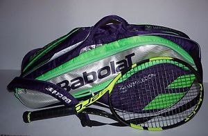Babolat Pure Aero 2016 4 3/8 + Babolat Wimbledon pure strike 6 pack bag