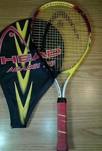 Vintage head ANDRE AGASSI Champ Tennis Racket Racquet + Cover vintage tennis