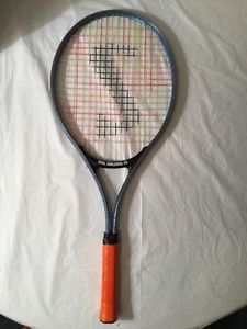 Spalding Tennis Racket - Skill Builders 25 - Blue Aluminum Racquet Serve Vtg 90s