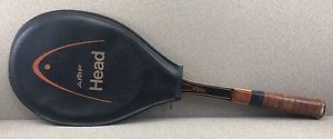 Guillermo Vilas AMF Head Wood Tennis Racquet-Good+Cover+Straight