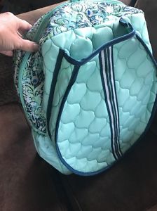 CINDA B Tennis Backpack PURELY PEACOCK New, Made In USA Sea foam Green & Teal