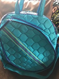 CINDA B Tennis Tote BORA BORA Bright Blue, New, Made In USA