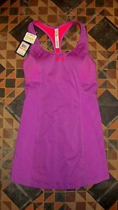 AWESOME! Womens Tennis Tank Dress UNDER ARMOUR Orchid Purple S $120 NWT!