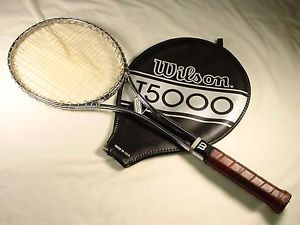 Wilson T5000 T 5000 Jimmy Connors Tennis Racquet w/ Cover 4-3/8