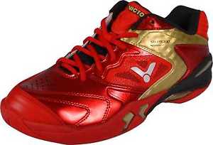 Victor Chaussure SH-P9200 rouge/dorée chaussure Tennis De Table/Badminton Squash