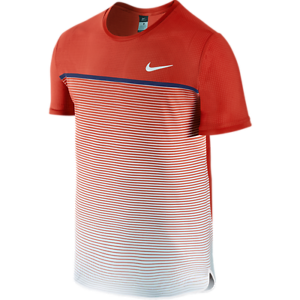 Nike Challenger Premier Crew camiseta de los hombres rojo 728953-671