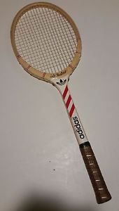 Ile Nastase Wood Tennis Racquet Wilson Wooden with cover