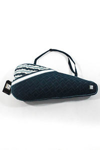 Cinda B Quilted Nylon Colorblock Striped Print Tennis Racquet Sleeve OneSize New
