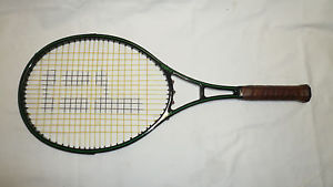 Prince Graphite Original Single Stripe 4 1/2" Racket, VG, Original Condition
