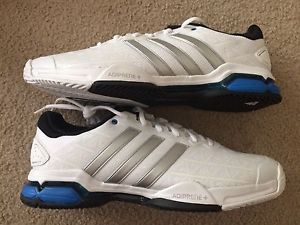 Adidas Barricade Club White/Silver/Black Men's Shoe 11.5