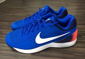 Nike Zoom Cage 2, Men's Tennis Shoes, Royal Cobalt, White, Size 12