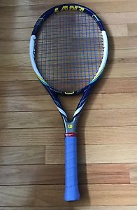 Wilson Envy 110 UL 4 1/4 Grip Tennis Racquet with new Tourna Grip & Blue Strings