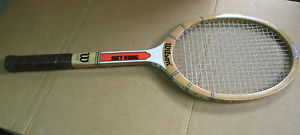 WILSON CHRIS EVERT NET KING WOODEN VINTAGE TENNIS RACQUET 4 3/8