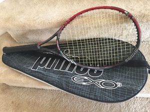 Prince O3 Hybrid LITE Oversize Tennis Racquet STRUNG 4-3/8" NICE FREE SHIPPING