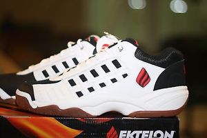 EKTELON RACQUETBALL SHOES NFS CLASSIC LOW  White/Black/Red Mens US size 7.5
