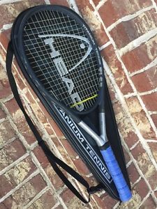 Head Tennis Racquet Ti.S5 Titanium S5, New Overgrip Xtralong, +Case, Used 4 3/8" image 1