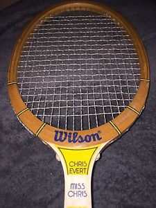 Vintage Wilson  Wood Tennis Racquet  Chris Evert  Miss Chris  Size- 4 3/8 Grip