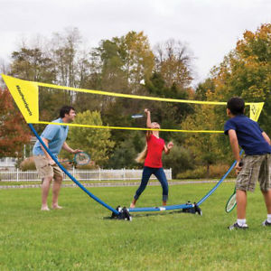 EastPoint Sports Easy Fast Setup Badminton Set Outdoor 5'1" Tall 15' Long Net