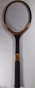 Wilson Advantage Wooden Tennis Racket 4 1/2 Light, 27 inch long Strata Bow
