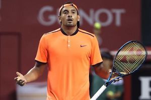 NEW Men's Nike Dri-FIT Court Advantage Tennis Shirt Mango ORANGE SMALL Kyrios