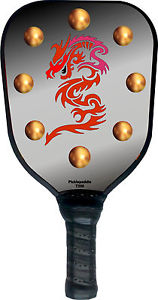 Pickleball Paddle Red Dragon on Gray T200 Picklepaddle  USAPA passed