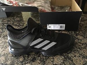 New in box Adidas aidzero ubersonic 2 clay tennis shoes 10 1/2 black NO RESERVE!