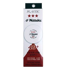 Nittaku SHA 40+ sin células Bolas tenis de mesa 40+ blanco