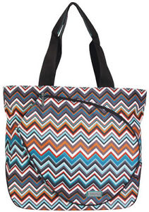 Hadaki Bags Tennis Tote - Luna Blue Zigzag image 1