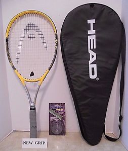 Head MG Carbon 3001 Oversize Xtralong Tennis Racquet 4 3/8 - NEW GRIP + Cover