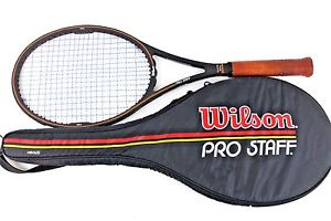 Vintage Wilson 80's Pro Staff MIDSIZE graphite kevlar tennis racquet with Case