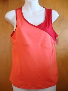 NWT Tail Tech Tennis Tank Top Shirt Women's Size Small Red Orange