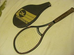 Vintage Rossingnol F200 Carbon Tennis Racket. France 4-5/8 No. 5 NICE W/ Cover