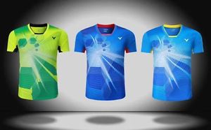 2017 men's Outdoor sports Tops tennis/badminton Clothes T shirts