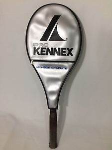 Pro Kennex Silver Ace Mid-Size Graphite Tennis Racquet with Cover  4 3/4
