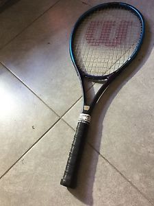 Wilson Quad Comp Stretch Graphite 110 Tennis Racquet 4 1/4 Good