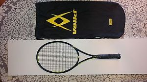 Volkl Super G 10 (325g), 98 sq in, 4 3/8" grip, 12.1oz strung, 6 pts HL