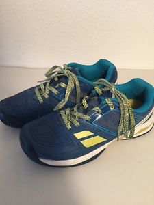 BABOLAT PROPULSE  Team JR Tennis Athletic Shoes Blue Youth Sz 4 Sneakers GUC