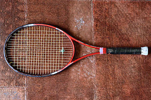 Head IG Youtek Prestige MP  4 1/4 Leather Grip 18x20 CRACKED