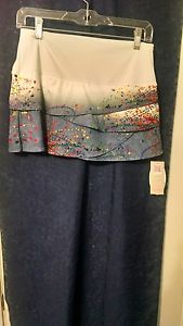 LUCKY IN LOVE Women's Tennis Skirt/Skort US Size S, White/Multi