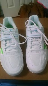 Babolat Women's Propulse BPM All Court Tennis Shoes US Size 8.5 White/Grn/Blue