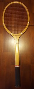 WRIGHT & DITSON (ACE) TENNIS RACQUET WOOD {SIGNED 'HERBST'}