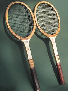 WILSON JACK KRAMER AUTOGRAPH TENNIS RACKET SET of 2 Vintage MEDIUM SIZE