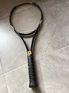 Wilson (K) Blade 98 4 3/8 Tennis Racquet Good Strung w Babolat Pro Hurricane