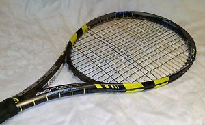 Babolat AeroPro Drive+ 100 head 10.6 oz 4 1/2 Grip Tennis Racquet To Be Restrung