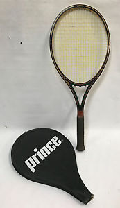 1980 Prince Woodie Tennis Racquet w/Cover 4 5/8 Grip GREAT SHAPE